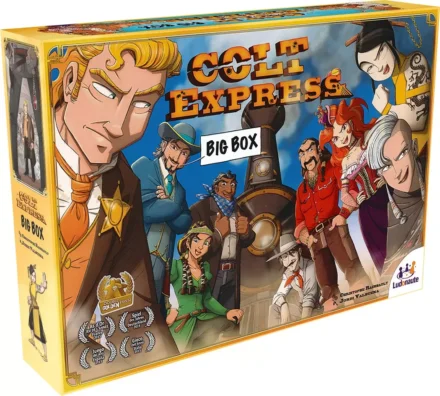 Boîte de jeu Colt Express Big Box édition avec personnages