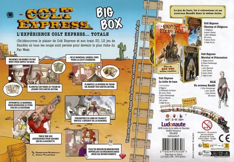 Boîte jeu Colt Express Big Box avec extensions bandits