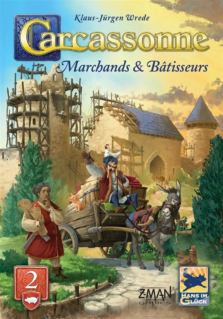 Carcassonne Marchands & Bâtisseurs jeu de société médiéval