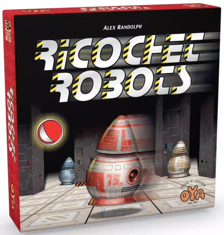 ricochet robots Jeu de société Ricochet Robots avec boîte rouge et robots colorés