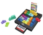 Jeu de puzzle Rush Hour avec voitures colorées et plateau noir