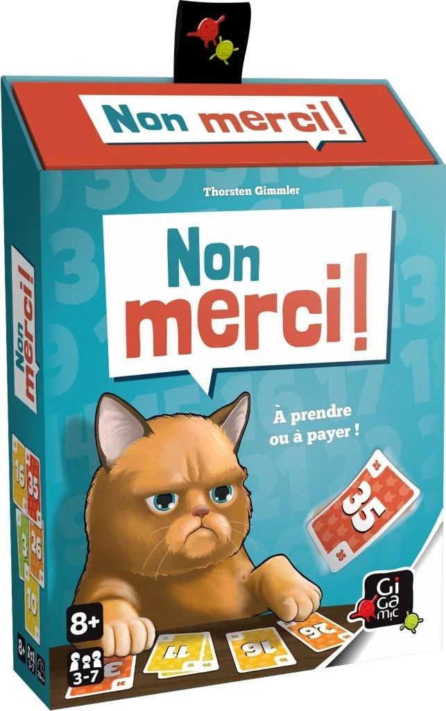 non merci 1 Boîte jeu de société Non merci chat grognon