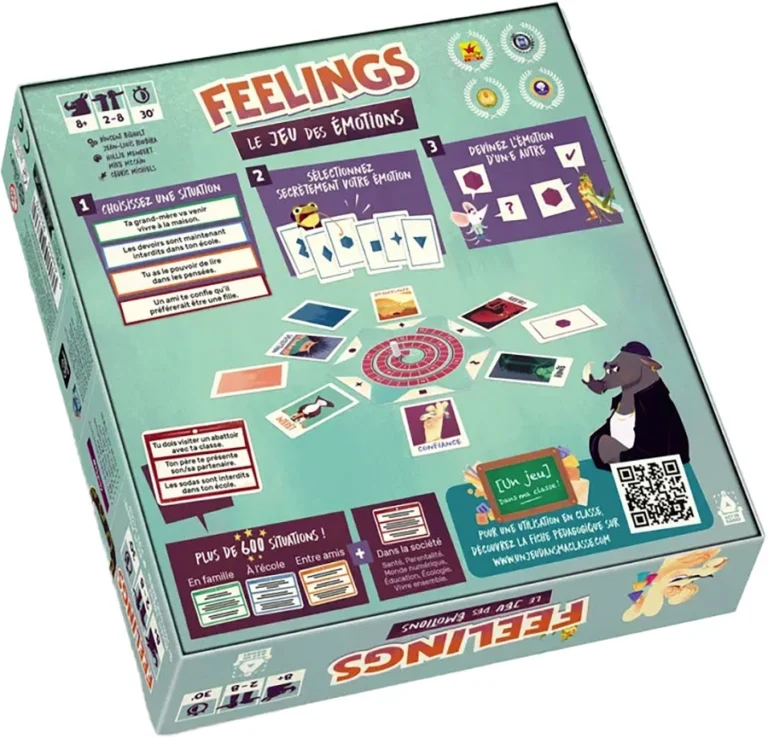 Boîte jeu Feelings le jeu des émotions éducatif