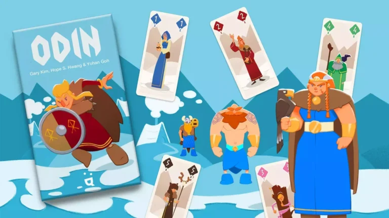 Jeu de cartes Odin avec personnages mythologiques vikings