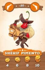 Sheriff Pimento personnage western jeu vidéo cartoon