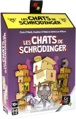 Boîte jeu Les Chats de Schrödinger avec illustrations colorées