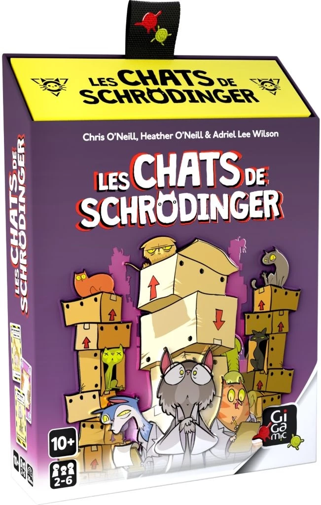 les chats de schrodinger Boîte jeu Les Chats de Schrödinger avec illustrations colorées