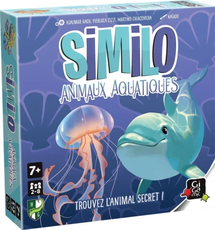 Boîte jeu Similo Animaux Aquatiques avec méduse et dauphin