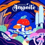 Couverture du jeu Amanite avec champignons colorés et grenouille