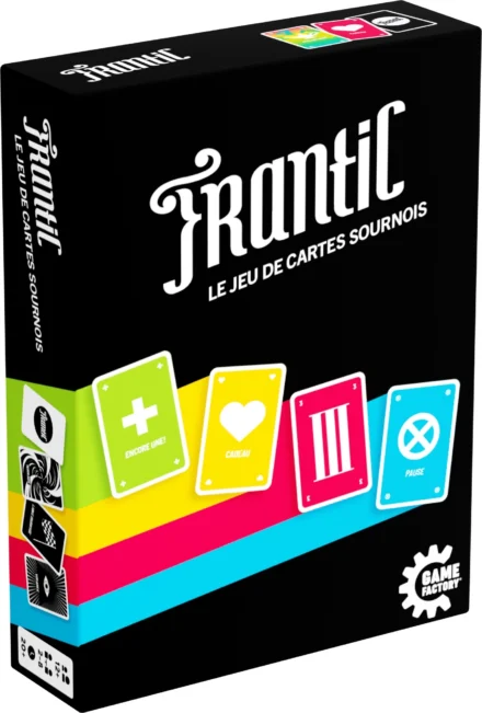 Boîte jeu de cartes Frantif Game Factory colorée