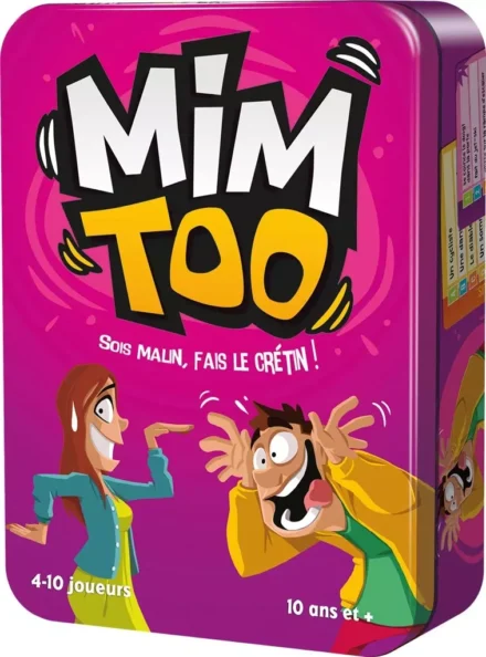 Boîte de jeu Mim Too jeu de société enfants coloré