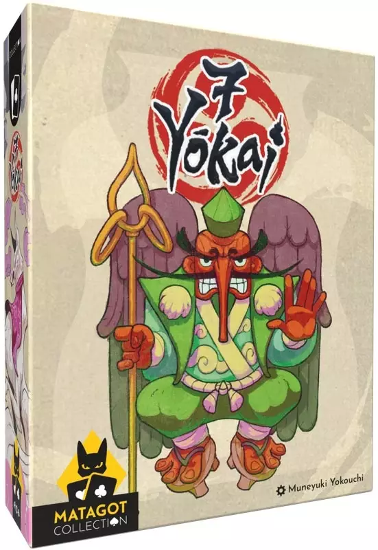 7 yokai 1 Boîte jeu Yokai monstre japonais dessin coloré