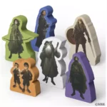 Figurines colorées de personnages du Seigneur des Anneaux