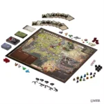 Jeu de plateau Seigneur des Anneaux avec plateau de jeu carte et pièces