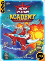 Star Realms Academy jeu de deckbuilding avec fusée rouge