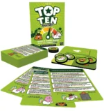 Jeu de société Top Ten Aventures avec cartes et spinner