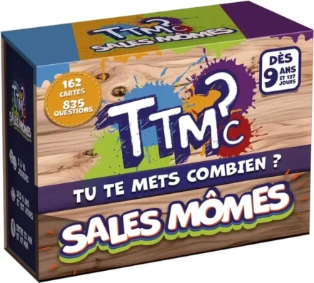 Boîte jeu TTMC Tu te mets combien Sales mômes