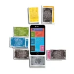Application mobile avec cartes circuit colorées autour