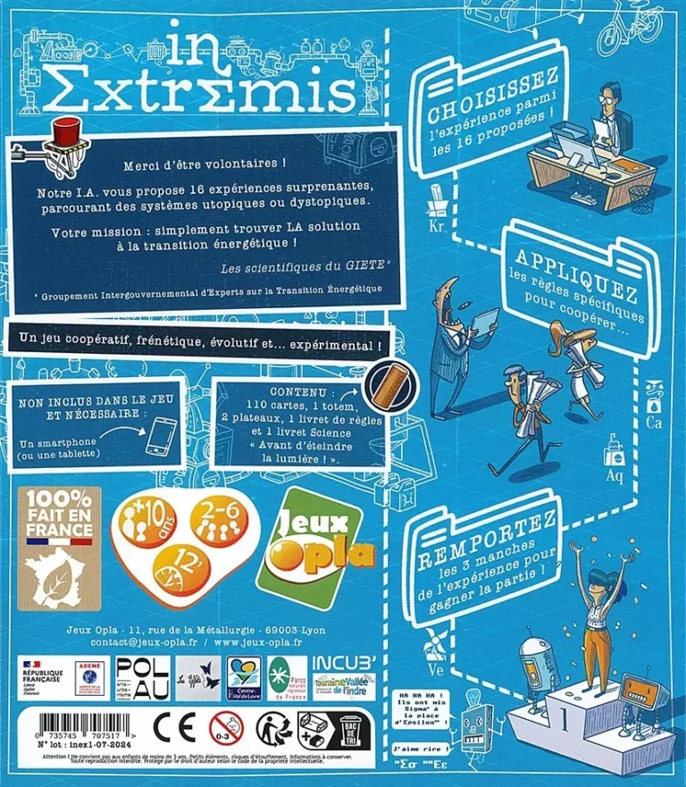 Affiche jeu In Extremis transition énergétique GIETE