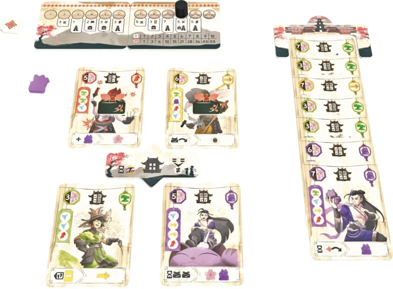 Cartes de jeu illustrées sur thème japonais