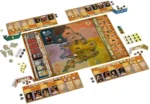 Plateau de jeu de société médiéval stratégique.