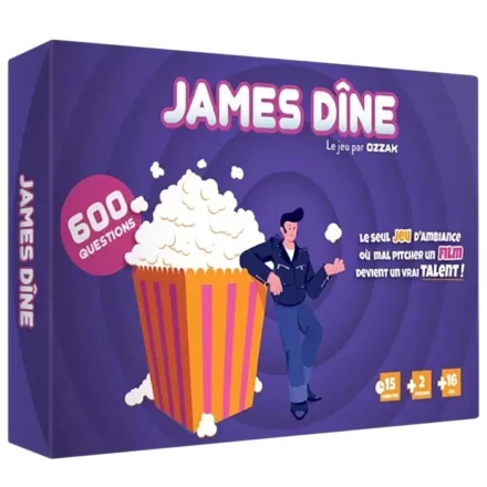 Boîte jeu James Dîne 600 questions cinéma film