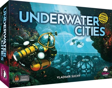 Boîte du jeu de société Underwater Cities.