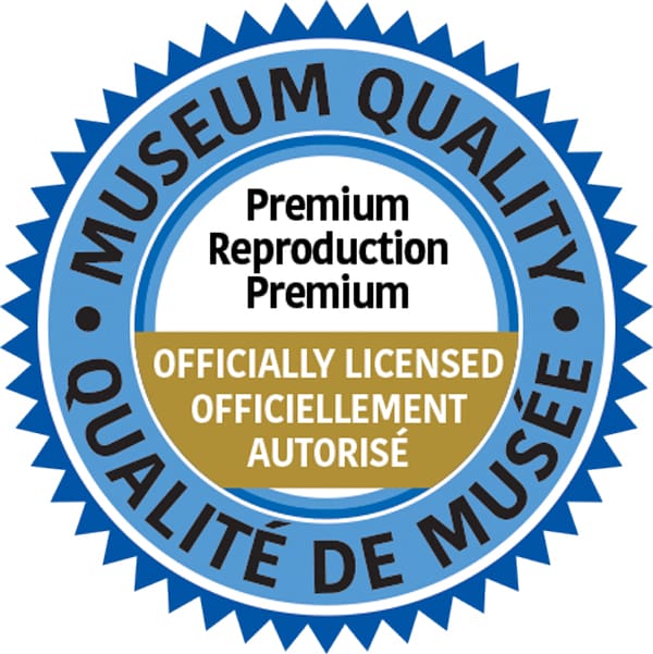 Badge qualité musée reproduction premium officiellement autorisé