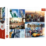 Puzzle Trefl 4000 pièces collage monuments New York