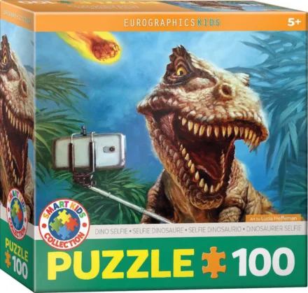 Puzzle enfant dinosaure selfie 100 pièces Eurographics