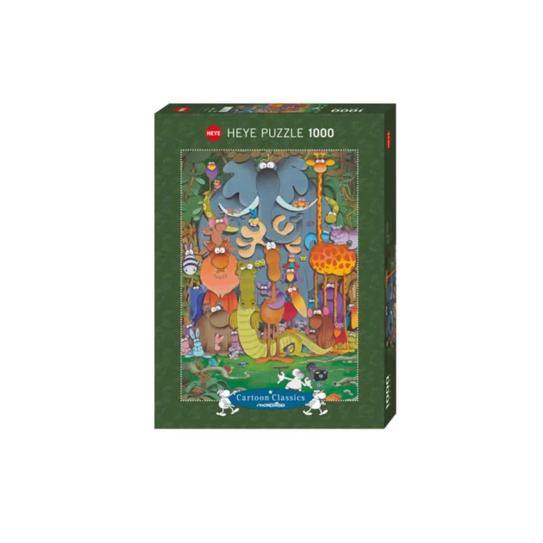 Puzzle Heye 1000 pièces Cartoon Classics avec animaux