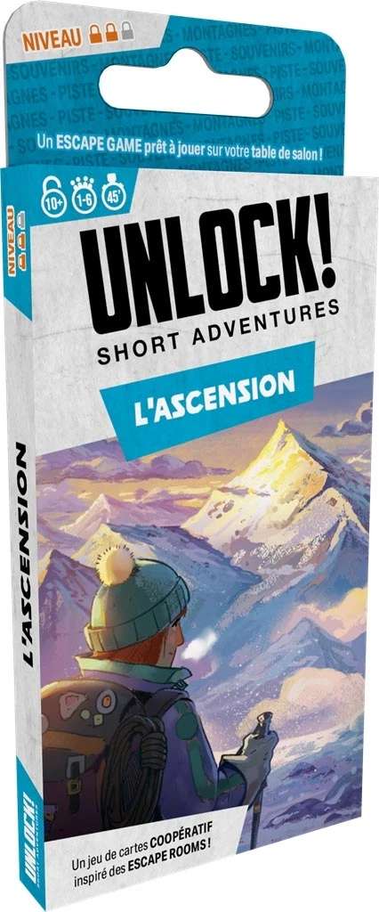 Boîte jeu Unlock Short Adventures L'Ascension escape game