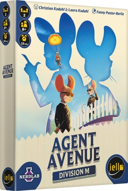 Boîte jeu Agent Avenue Division M avec lapin bleu