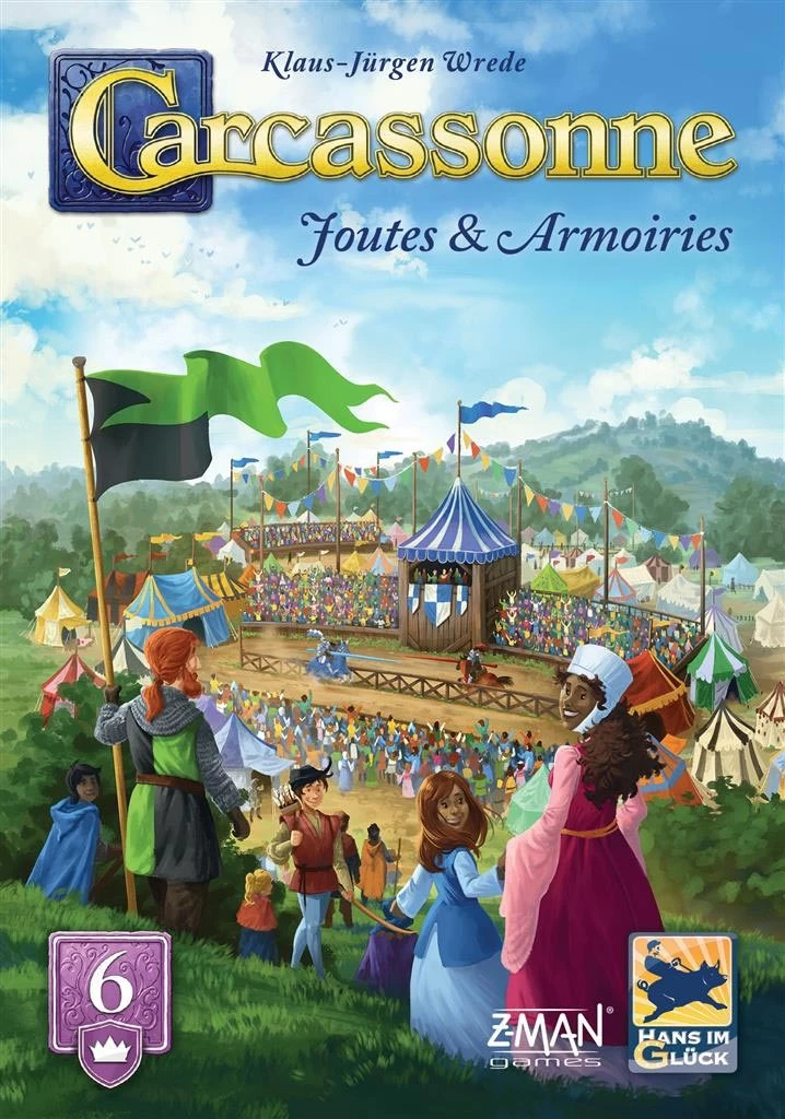Carcassonne Foutes et Armoiries jeu de société médiéval
