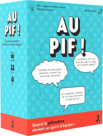 Boîte jeu Au Pif questions amusantes sport équipe