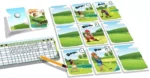 Jeu de golf enfants avec cartes illustrations et grille score
