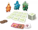 Jeu de société avec créatures élémentaires colorées