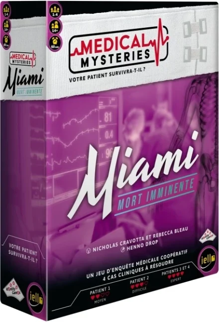 Boîte du jeu Medical Mysteries Miami enquête médicale coopérative