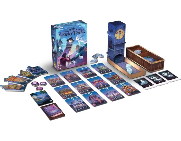 Jeu de société Spooky Tower et accessoires