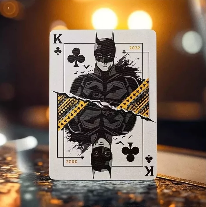 Carte Roi de trèfle illustrée Batman