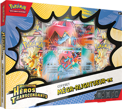 Pokémon Héros Transcendants coffret Méga-Alligateur-ex