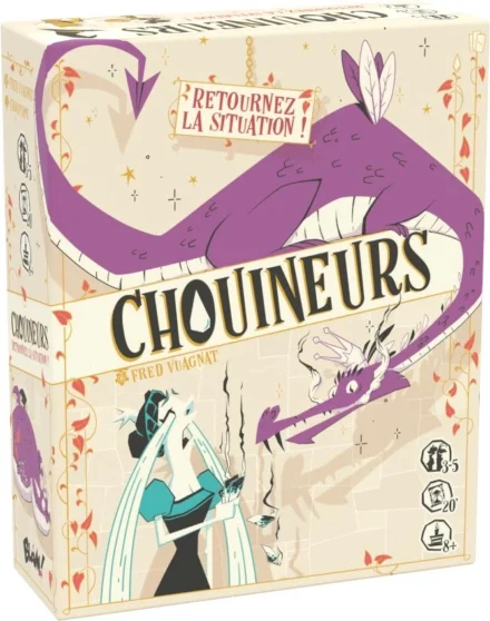 Boîte de jeu Chouineurs avec créature violette fantastique