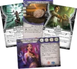 Cartes jeu de société avec personnages et textes français