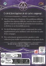 Boîte jeu de cartes Investigateur 60 cartes deck extension