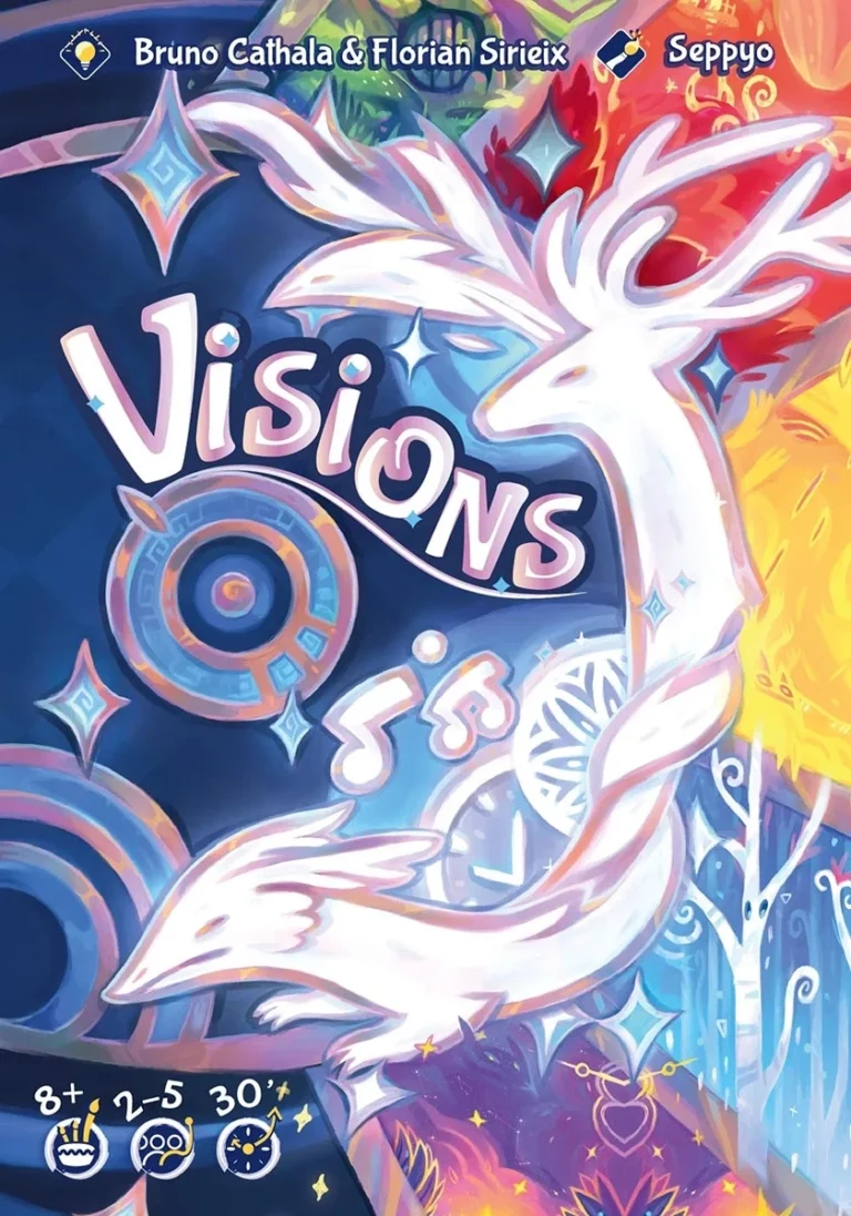 Affiche jeu Visions créatures magiques colorées Seppyo
