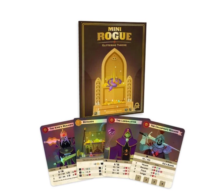 Mini Rogue Glittering Throne jeu de cartes expansion
