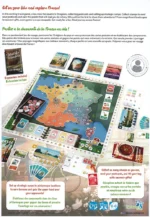 Jeu de société France exploration vélo cartes postales régions