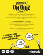 Affiche jeu Presque un Quiz d'Antoine Prono