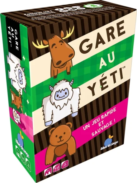Boîte jeu Gare au Yéti avec animaux colorés