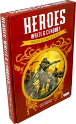 Boîte de jeu Heroes Write & Conquer rouge et or